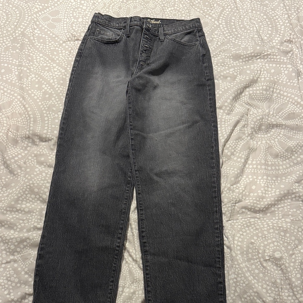 Universal Thread Charcoal Button-Fly Jeans